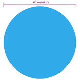 Pokrywa na basen, niebieska, 417 cm, PE