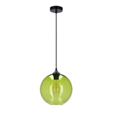 Lampa sufitowa szklana kula zielona Edison Candellux 31-29546-Z