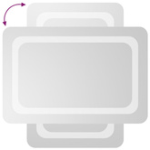 vidaXL Lustro łazienkowe z LED, 40x60 cm