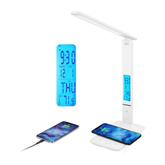 Blaupunkt Lampka biurkowa PRO LED 6W CCT 3000K-6000K ekran LCD biała