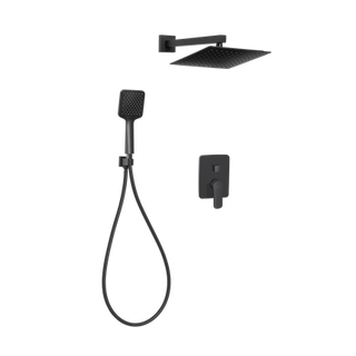 Zestaw podtynkowy z baterią podtynkową 2-funkcyjną Siros 011 czarny  Invena