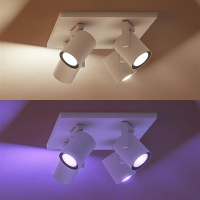 Philips Hue reflektor poczwórny Argenta biały 4xGU10 5,5W White and color ambiance Bluetooth
