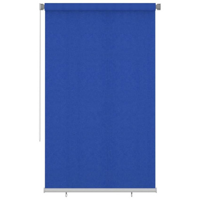 vidaXL Roleta zewnętrzna, 140x230 cm, niebieska, HDPE