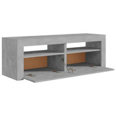 vidaXL Szafka pod TV z oświetleniem LED, szarość betonu, 120x35x40 cm model standard