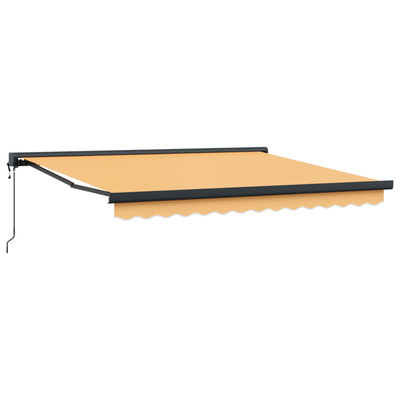 Markiza wysuwana piaskowy 500 × 300 cm Tkanina i Metal