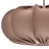 Lampa wisząca CAFEE' skandynawska z abażurem brązowym mokka 52 cm - minimalistyczne oświetlenie sufitowe w stylu japandi E27