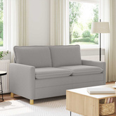 Sofa jasnoszary 156 x 81 x 87,5 cm tkanina