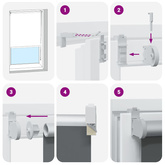Roleta zaciemniająca czarny 165x175cm Szerokość tkaniny 161,6cm