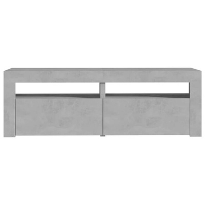 vidaXL Szafka pod TV z oświetleniem LED, szarość betonu, 120x35x40 cm model standard