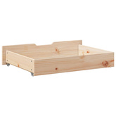 Szuflady pod łóżko, z kółkami, 2 szt., 80x55x17 cm, sosna