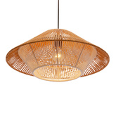 Lampa wisząca z abażurem Africa czarna do jadalni E27 1-punktowa