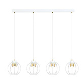 Lampa wisząca AJAX 4 WHITE/GOLD