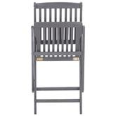 vidaXL Składane krzesła ogrodowe, 6 szt., poduszki, drewno akacjowe