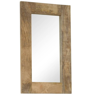 vidaXL Lustro z ramą z litego drewna mango, 50 x 80 cm