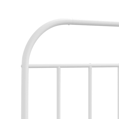 Metalowe wymienne wezgłowie, białe, 193 cm