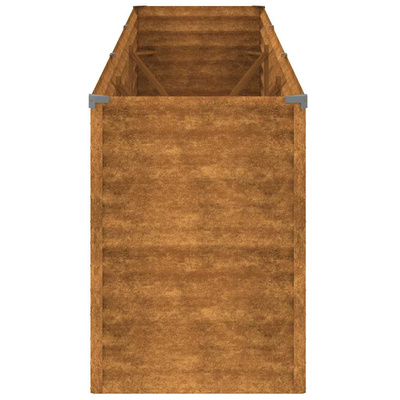 Podwyższona grządka ogrodowa 291x50x69 cm, stal Corten
