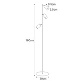 Lampa podłogowa K-5825 z serii MATI