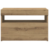 Szafka pod TV z oświetleniem LED, dąb artisan, 60x35x40 cm