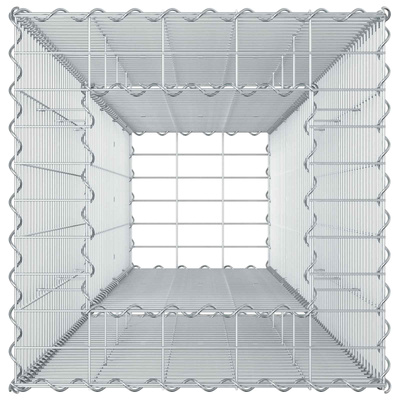 Podniesione łóżko gabionowe 50 x 50 x 150 cm Stal ocynkowana