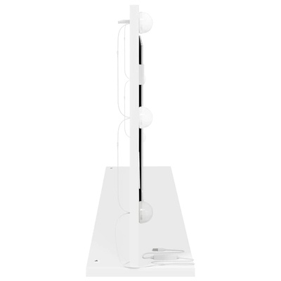 Lustro toaletowe Prostokątny Z lustrem Biały 100 x 45 x 18 cm