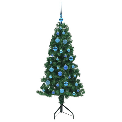 Rogowa Sztuczna Choinka z podstawą Zielony 150 cm PVC i Metal