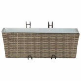 Balustrada 2 pcs 50 x 17 x 17 cm Metal