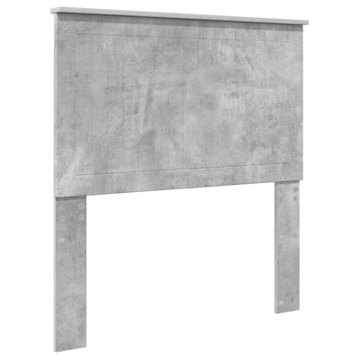 Ramka łóżka Betonowy szary 90 x 200 cm Drewno inżynieryjne
