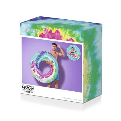 Dmuchane Koło Do Pływania Tie Dye 118 cm  Bestway 43637