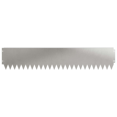 Krawężnik do trawnika 20 szt. 103 x 20 cm Stal srebrny