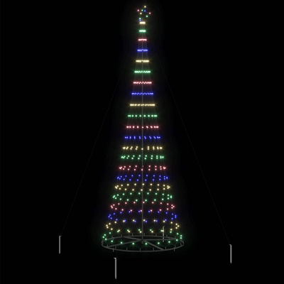 Choinka świąteczna LED z podstawą Wielokolorowe 399 cm Metal