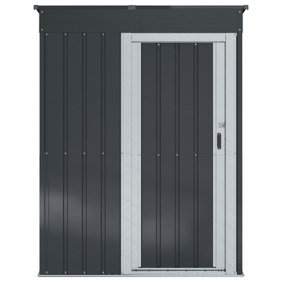 Schowki ogrodowe Antracyt 137 x 81 x 180 cm Metal