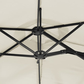 Podwójny parasol ogrodowy, piaskowy, 316x145 cm
