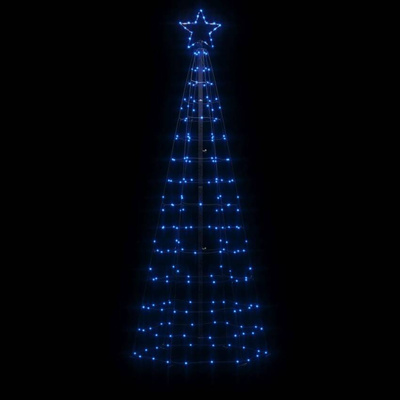vidaXL Choinka z lampek, z kołkami, 220 kolorowych LED, 180 cm