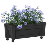 Donica Calypso z kółkami antracytowy 79 x 35 x 33 cm PP