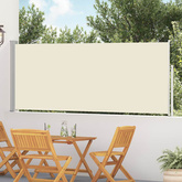 Wysuwana markiza boczna na taras, 117x514 cm, kremowa