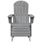 Krzesło Adirondack Jasnoszary HDPE