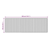 vidaXL Dywan prostokątny, jasny naturalny, 100x300 cm, bambusowy