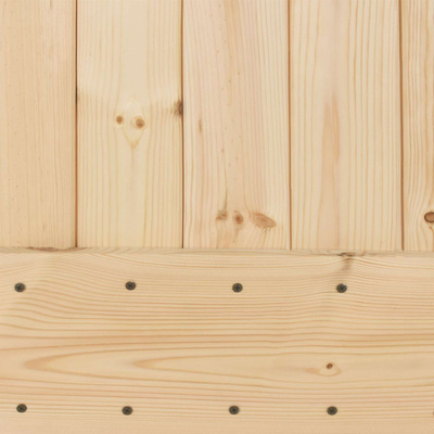 Drzwi przesuwne 80 x 210 cm Lite Drewno Sosnowe (Nieobrobione)
