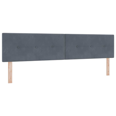 Zagłówek Ciemnoszary 200 cm Aksamit