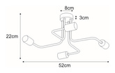 Lampa sufitowa K-3892 z serii SKADI KAJA