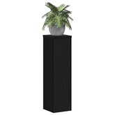 Stojak na rośliny 2 pcs Czarny Dąb 17 x 17 x 60 cm