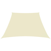 Żagiel ogrodowy, tkanina Oxford, trapezowy, 2/4x3 m, kremowy