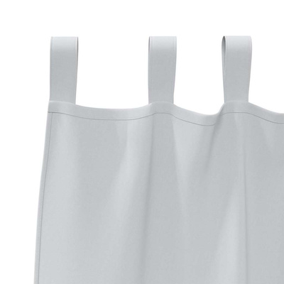 Firany blackout z kółkami 2 pcs Jasnoszary 175 x 140 cm