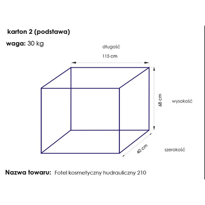 Fotel kosmetyczny hyd. A 210 biały 100717