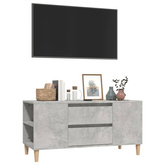 vidaXL Szafka pod TV, szarość betonu, 102x44,5x50 cm