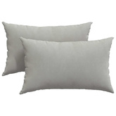 Poduszki na sofę 2 pcs Jasnoszary 50 x 30 cm tkanina