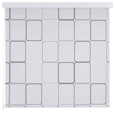 vidaXL Roleta prysznicowa 160 x 240 cm, wzór w kwadraty