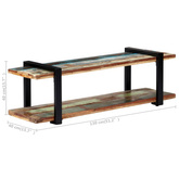 vidaXL Szafka pod TV, 130 x 40 x 40 cm, lite drewno z odzysku