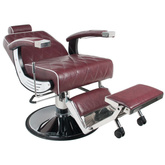 Gabbiano fotel barberski Imperial bordowy 112451