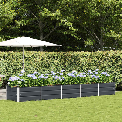 Donica Antracyt 400 x 80 x 45 cm Stal